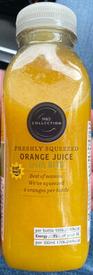 100% Freshly Squeezed Orange Juice with Juicy Bits