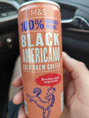 Black Americano Cold Brew Coffee