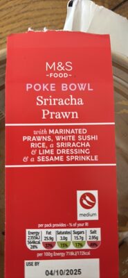 Poke Bowl Sriracha Prawn