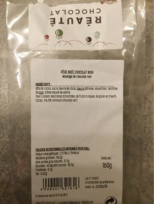 Père Noël chocolat noir