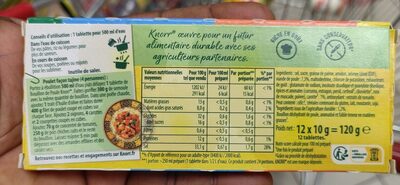 Knorr ® Bouillon Poule Dégraissé 12 tablettes de 10 g = 120g (24 portions)