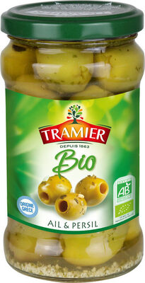 Olives vertes bio ail & persil