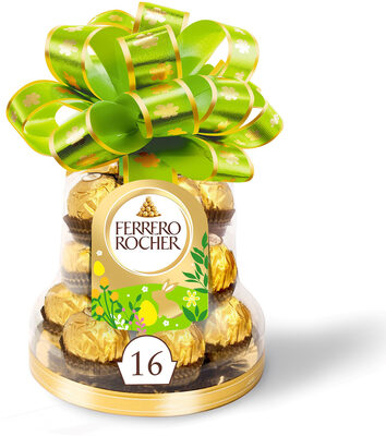 Ferrero Rocher gaufrettes chocolat au lait et fourrées noisettes cloche x16 - 200g