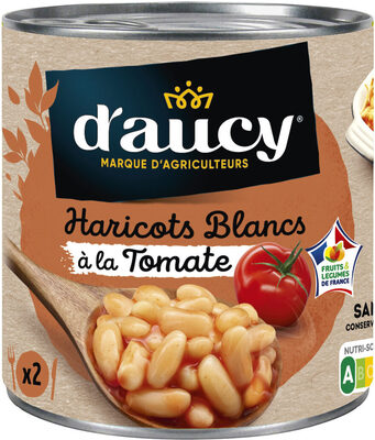 250g HARICOTS BLANCS A LA TOMATE D AUCY