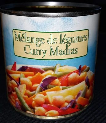 Mélange de légumes curry madras