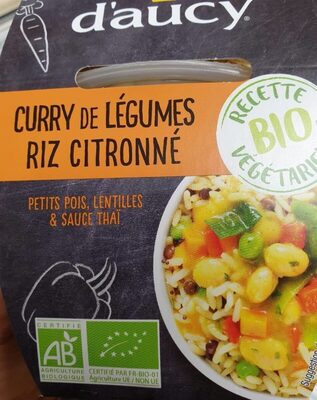 Curry de légumes riz citronné