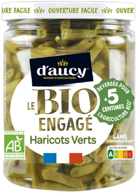 Haricots verts Bio engagé d'aucy 290g