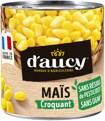 Maïs croquant Sans résidu de pesticides d'aucy 140g