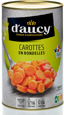 Carottes en rondelles CEE2 d'aucy 2400g