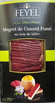 Magret De Canard Tranché, Fumé, 100 Grammes, Marque Feyel