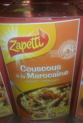 Couscous à La Marocaine Poulet & Merguez Zapetti étui 3 / 2