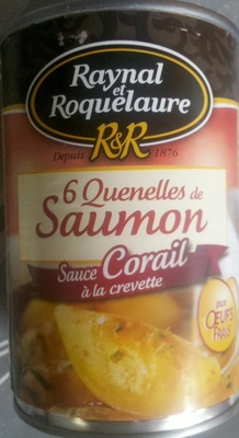 6 Quenelles de Saumon, Sauce Corail à la crevette (aux Œufs frais)