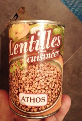 Lentilles cuisinées