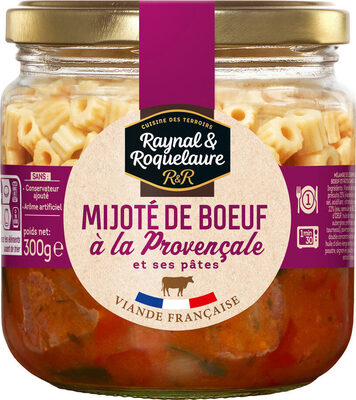Mijoté de bœuf à la Provençale et ses pâtes