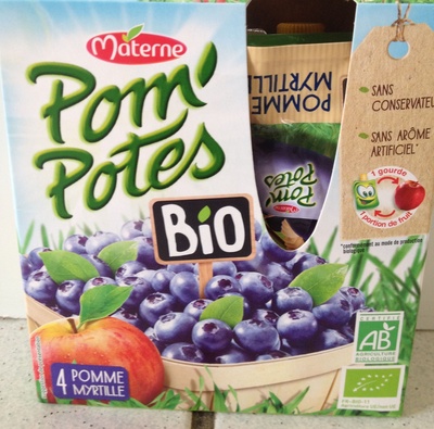 Pom' Potes - Compotes de pomme et myrtille bio