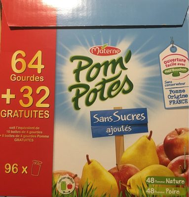96 Pom’potes sans sucres ajoutés