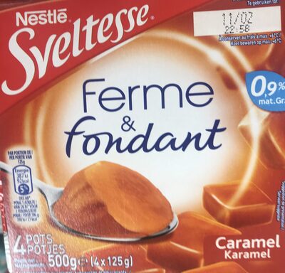 Sveltesse ferme & fondant caramel
