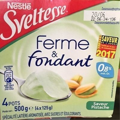Ferme et fondant Pistache
