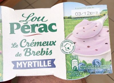 Crémeux de brebis Myrtille