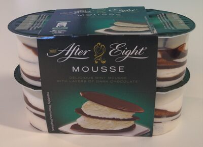 Mint mousse with dark chocolate layers