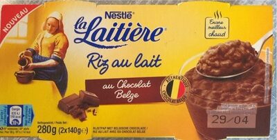 Riz au lait au chocolat belge