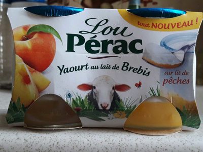 Yaourt au lait de Brebis sur lit de pêches