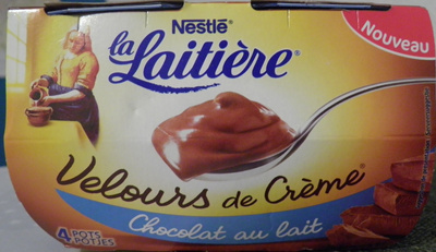 Velours de Crème (Chocolat au lait) 4 Pots