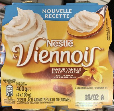 Le Viennois saveur Vanille sur Lit de Caramel