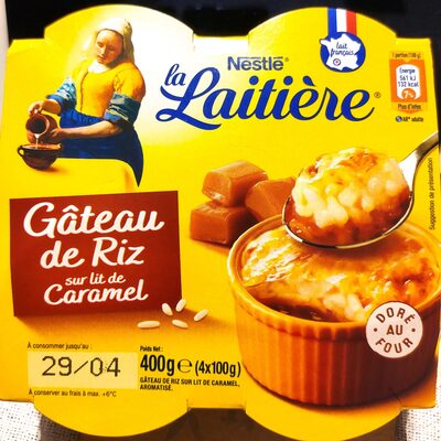 Gâteau de riz sur lit de caramel