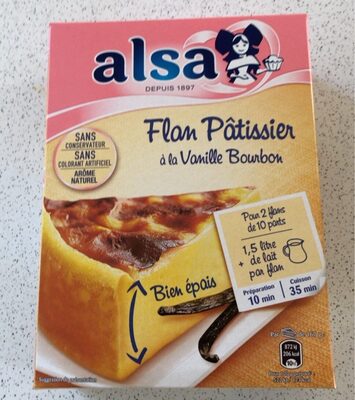 Flan patissier vanille bourbon