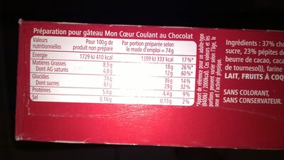 Mon Coeur Coulant Au Chocolat Dr Oetker