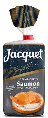 Grand toast rond pavot