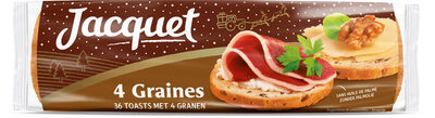 Toast ronds 4 graines 250g