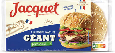 Burgers nature géant sans additifs