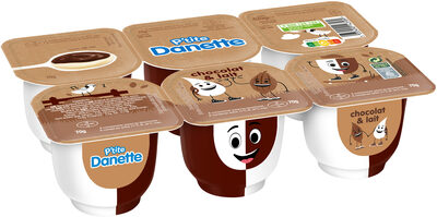 P'tite danette chocolat et lait 70 g x 6