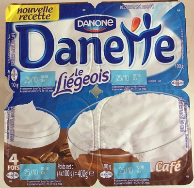 Danette (le Liégeois Café) 4 Pots