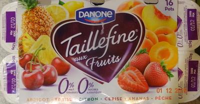 Taillefine aux fruits, abricot-fraise-citron-cerise-ananas-pêche