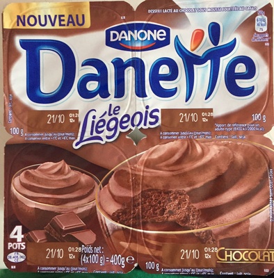 Danette (le Liégeois Chocolat) 4 pots