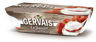 Gervais bicouche fraise 115 g x 2