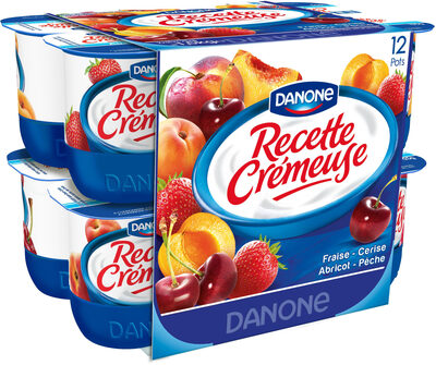 Recette cremeuse aux fruits panache 125gx12