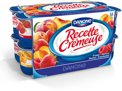 Recette cremeuse aux fruits panache 125gx16