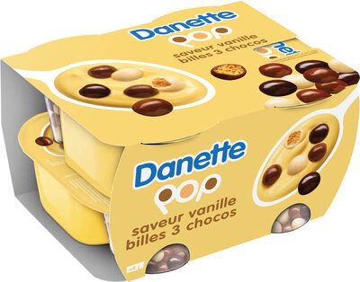Danette pop saveur vanille 117 g x 4