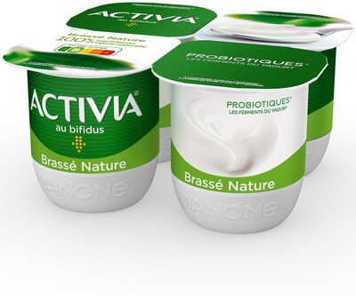 Activia bifidus brasse nature 125 g x 4