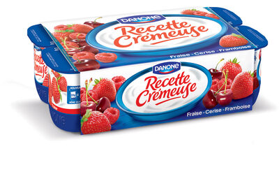 Recette cremeuse aux fruits panache fruits rouges 125 g x 8