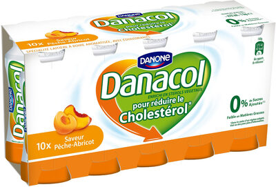 Danacol a boire 0% de sucres ajoutes sav peche abric 100 g x 10