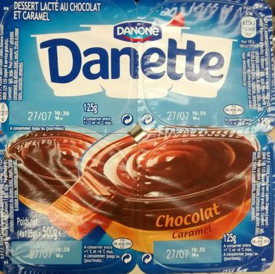 Danette chocolat caramel