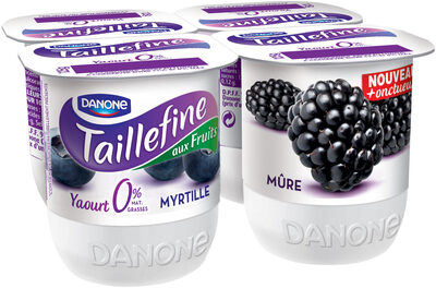 Taillefine fruits 125 g x 4 mure myrtille