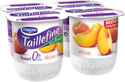 Taillefine fruits 125 g x 4 peche