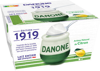 Danone lait entier arome ctron 125 g x 4