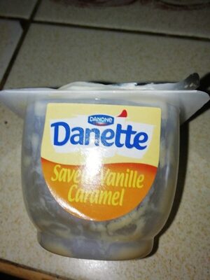 Dessert lacté aromatisé saveur vanille et caramel